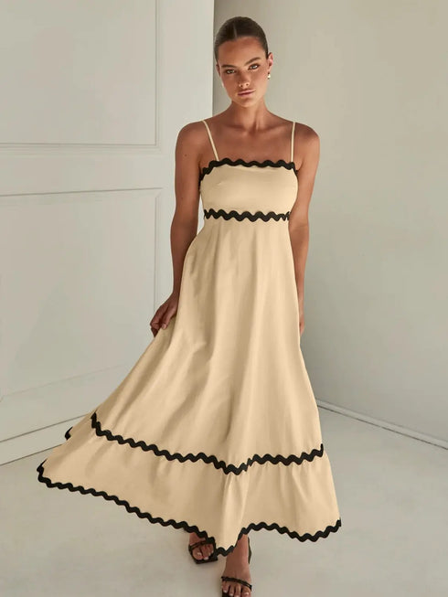 'Araceli' Spaghetti Strap Maxi Dress - Celes Fashion